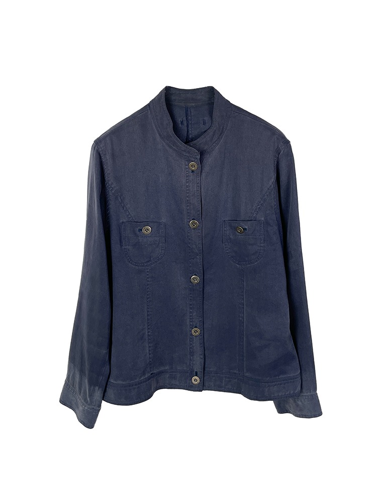 Navy button-up jacket
