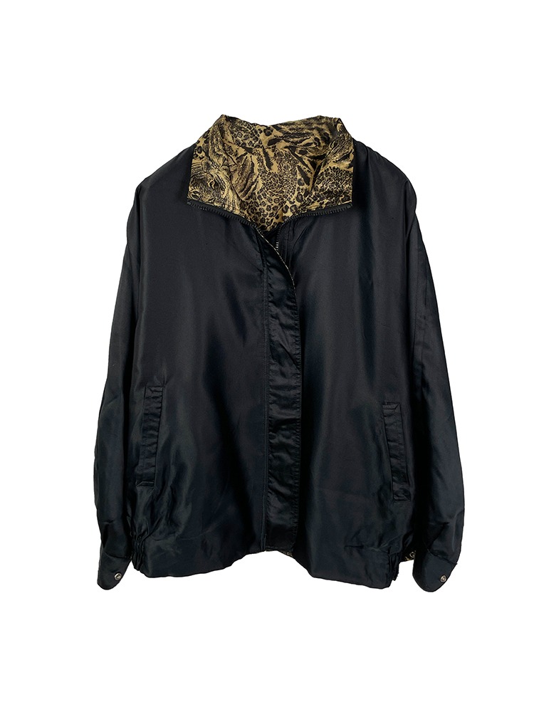 Reversible leopard jacket