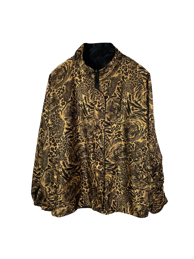 Reversible leopard jacket